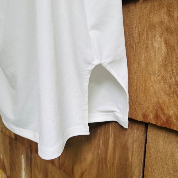 I.N.C. International Concepts White Womens  Asymmetrical Shoulder Draping Top XL - Picture 7 of 15